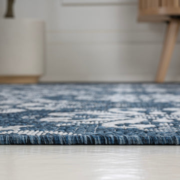 Amora Traditional Mediterranean Tile Design Indoor/Outdoor Area Rug